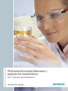 TLM material testing laboratory – analysis for transformers Answers for energy.