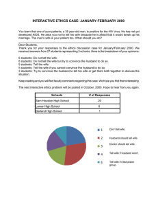 INTERACTIVE ETHICS CASE: JANUARY-FEBRUARY 2000