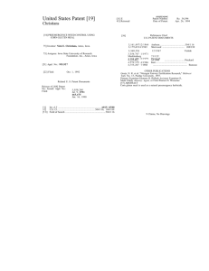 United States Patent [19] Christians