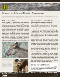 USDA Forest Service Research &amp; Development R nt