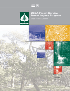 USDA Forest Service Forest Legacy Program 5-Year Strategic Direction