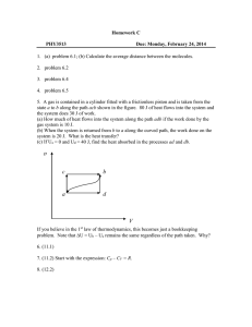 Homework C  PHY3513 Due: Monday, February 24, 2014