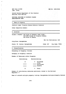 NPS  Form  10-900 OMB  No.  1024-0018