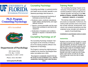 Counseling Psychology Training Model Counseling psychology is a general practice