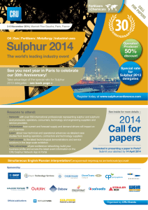Sulphur 2014 2014 50% See you next year in Paris to celebrate