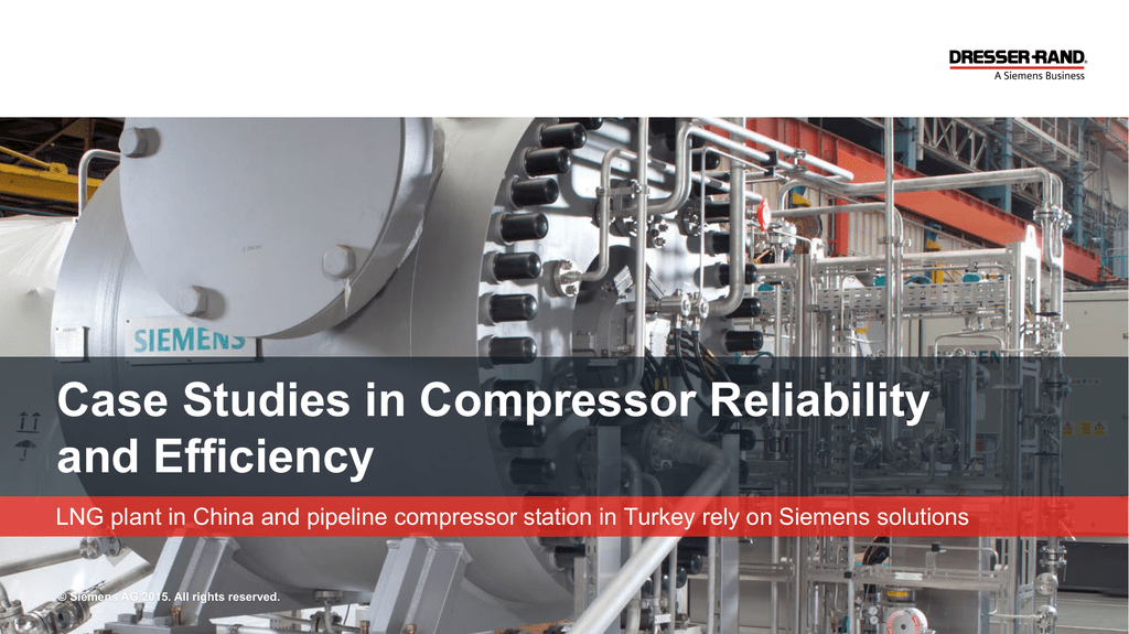 Case Studies In Compressor Reliability And Efficiency