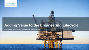 Adding Value to the Engineering Lifecycle Achieving improved operational efficiencies