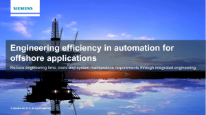 Engineering efficiency in automation for offshore applications