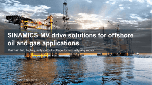 SINAMICS MV drive solutions for offshore oil and gas applications