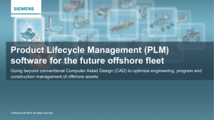 Product Lifecycle Management (PLM) software for the future offshore fleet