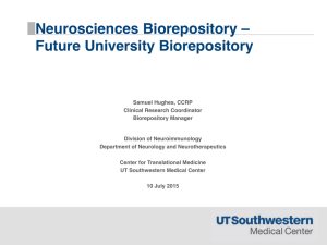 ! Neurosciences Biorepository – &#34; Future University Biorepository