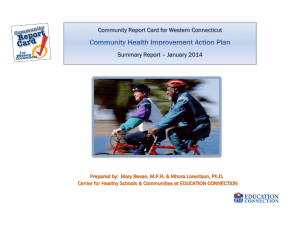 Community Report Card for Western Connecticut Summary Report – January 2014