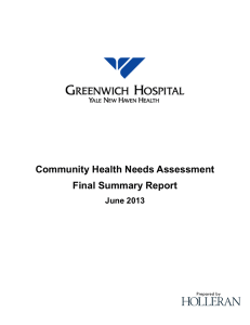 Community Health Needs Assessment Final Summary Report  June 2013