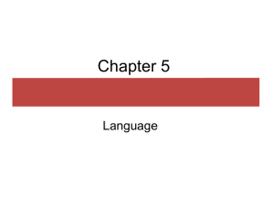 Chapter 5 Language