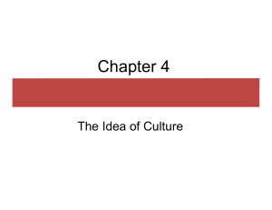 Chapter 4 The Idea of Culture
