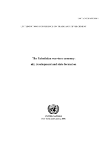 The Palestinian war-torn economy: aid, development and state formation