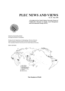 PLEC NEWS AND VIEWS