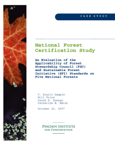 National Forest Certification Study