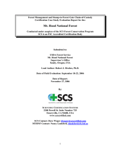 Forest Management and Stump-to-Forest Gate Chain-of-Custody