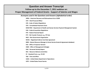 Question and Answer Transcript