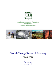 Global Change Research Strategy  2009-2019
