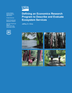 Defining an Economics Research Program to Describe and Evaluate Ecosystem Services