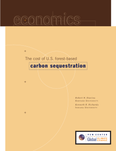 economics carbon sequestration The cost of U.S. forest-based +