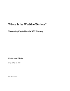 Where Is the Wealth of Nations? Conference Edition