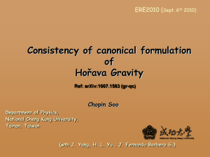 Consistency of canonical formulation of Hořava Gravity Chopin Soo