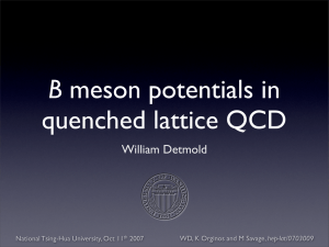 B quenched lattice QCD William Detmold hep-lat/0703009