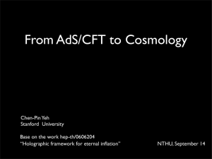 From AdS/CFT to Cosmology