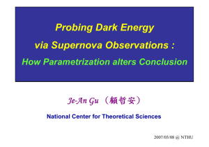 Probing Dark Energy via Supernova Observations : How Parametrization alters Conclusion Je-An Gu
