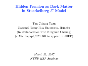 Hidden Fermion as Dark Matter in Stueckelberg Z Model