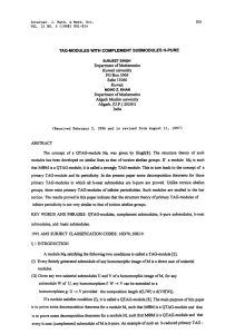 &#34;MOHD Deparent MR COMPLEMENT SUBMODULES