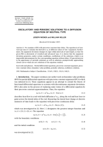 OSCILLATORY AND PERIODIC SOLUTIONS TO A DIFFUSION EQUATION OF NEUTRAL TYPE
