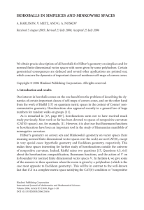 HOROBALLS IN SIMPLICES AND MINKOWSKI SPACES