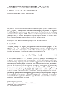 A NEWTON-TYPE METHOD AND ITS APPLICATION