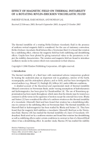 EFFECT OF MAGNETIC FIELD ON THERMAL INSTABILITY