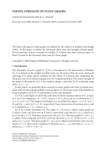 VERTEX-STRENGTH OF FUZZY GRAPHS