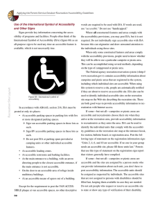 Use of the International Symbol of Accessibility and Other Signs accessible.