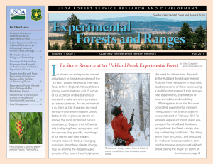 Forests and Ranges In This Issue
