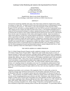 Landscape Carbon Monitoring and Analysis at the Experimental Forest Network