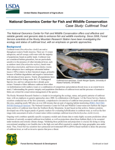 National Genomics Center for Fish and Wildlife Conservation