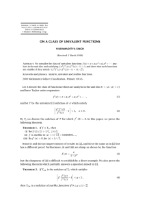 Internat. J. Math. &amp; Math. Sci. S0161171200001824 ©Hindawi Publishing Corp.