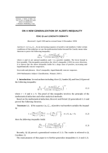 Internat. J. Math. &amp; Math. Sci. S0161171200003033 © Hindawi Publishing Corp.