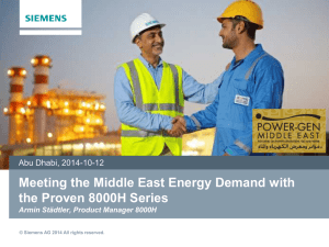 Meeting the Middle East Energy Demand with the Proven 8000H Series