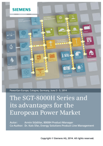 The SGT-8000H Series and its advantages for the European Power Market