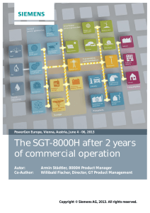 The SGT-8000H after 2 years of commercial operation