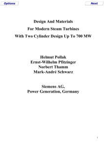 Design And Materials For Modern Steam Turbines Helmut Pollak
