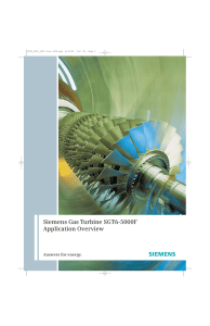 Siemens Gas Turbine SGT6-5000F Application Overview Answers for energy.